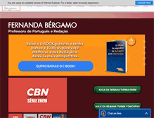 Tablet Screenshot of fernandabergamo.com